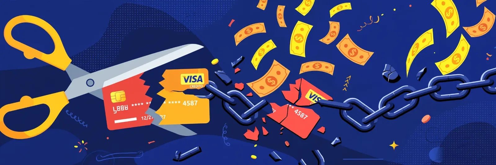 Tarjetas de crédito con deudas y un plan realista para pagarlas y salir de ellas